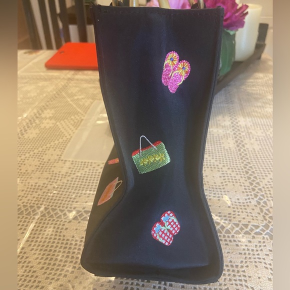 Small Summer Handbag With Fake Bamboo Detail Handles - Picture 3 of 7